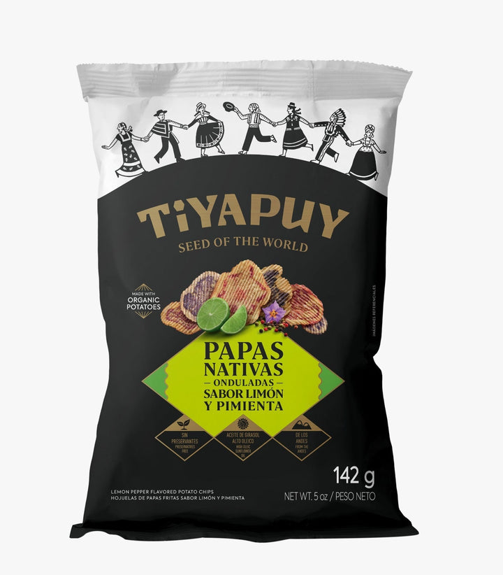 Papas Nativas Mixtas Sabor Limón Pimienta Tiyapuy (142 g) - Tiyapuy Foods - Sembrando una nueva historia.